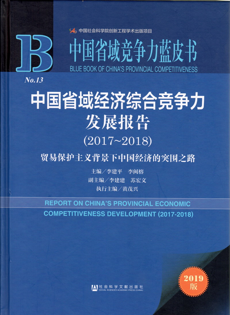 大鸡巴操蜜臀中国省域经济综合竞争力发展报告（2017-2018）